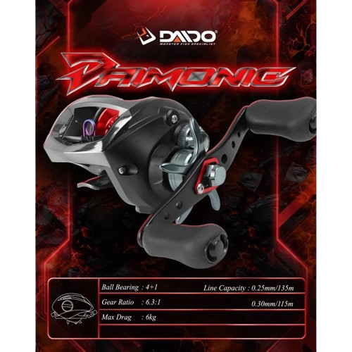 Reel BC Daido Daimomic 200L - Reel Pancing Daido Baitcasting