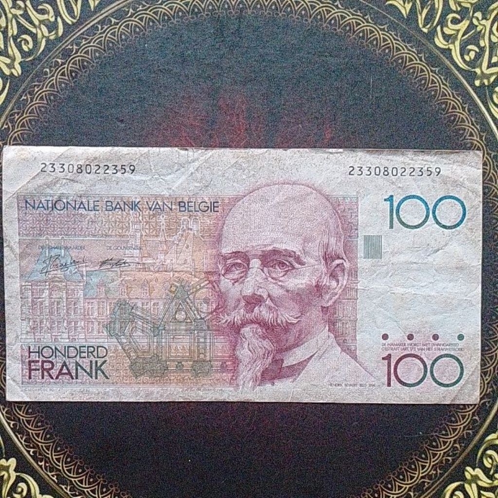 Uang Belgia 100 Franc A vf