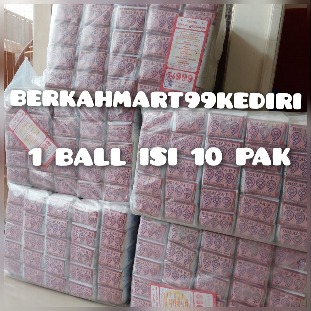 

✅️Murah lebay..Teh tubruk 999 kemasan besar 1 ball isi 10pak.1 pak isi 10 pcs.total 100pcs(kemasan besar 42gr)