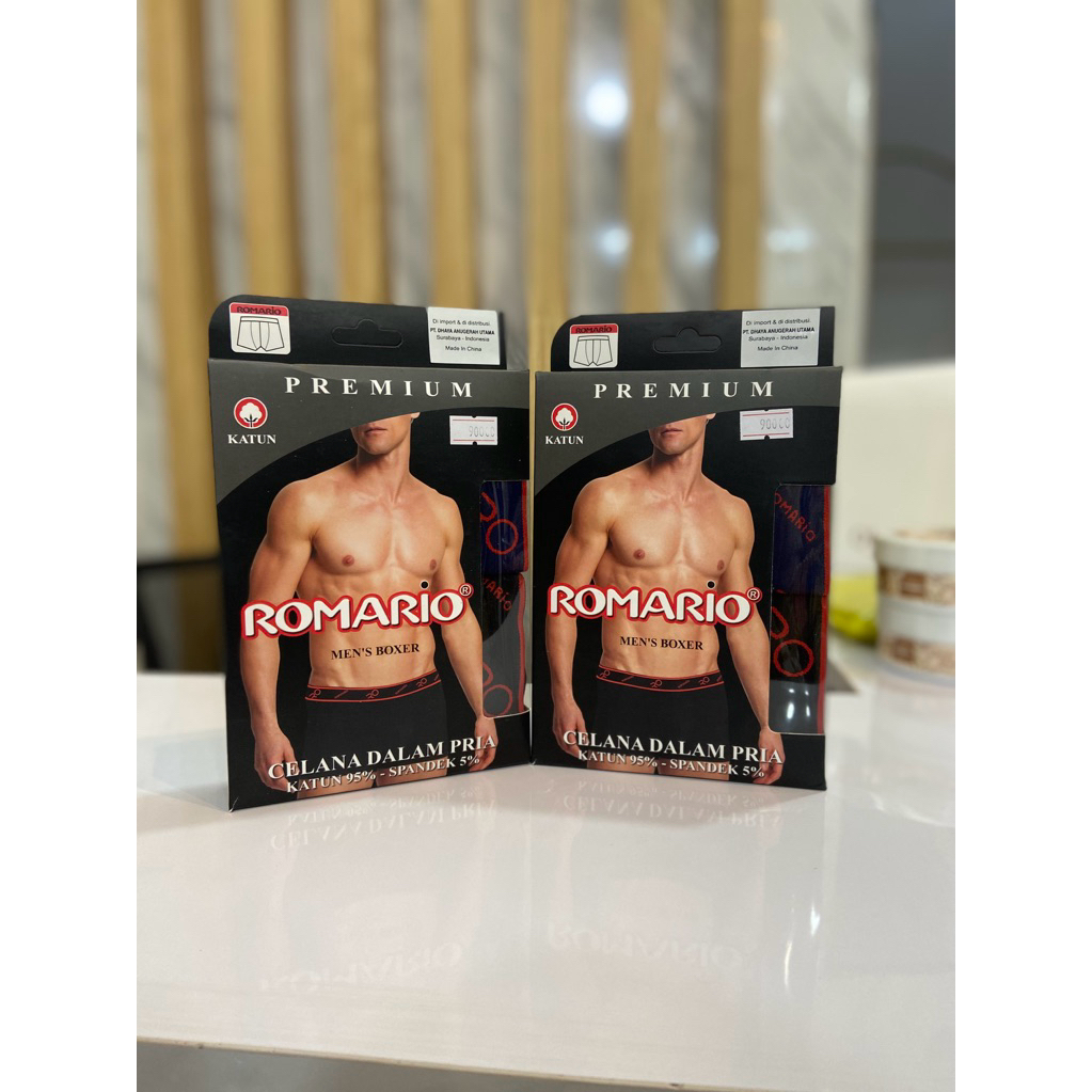 cd romario men’s premium boxer satu kotak isi 2