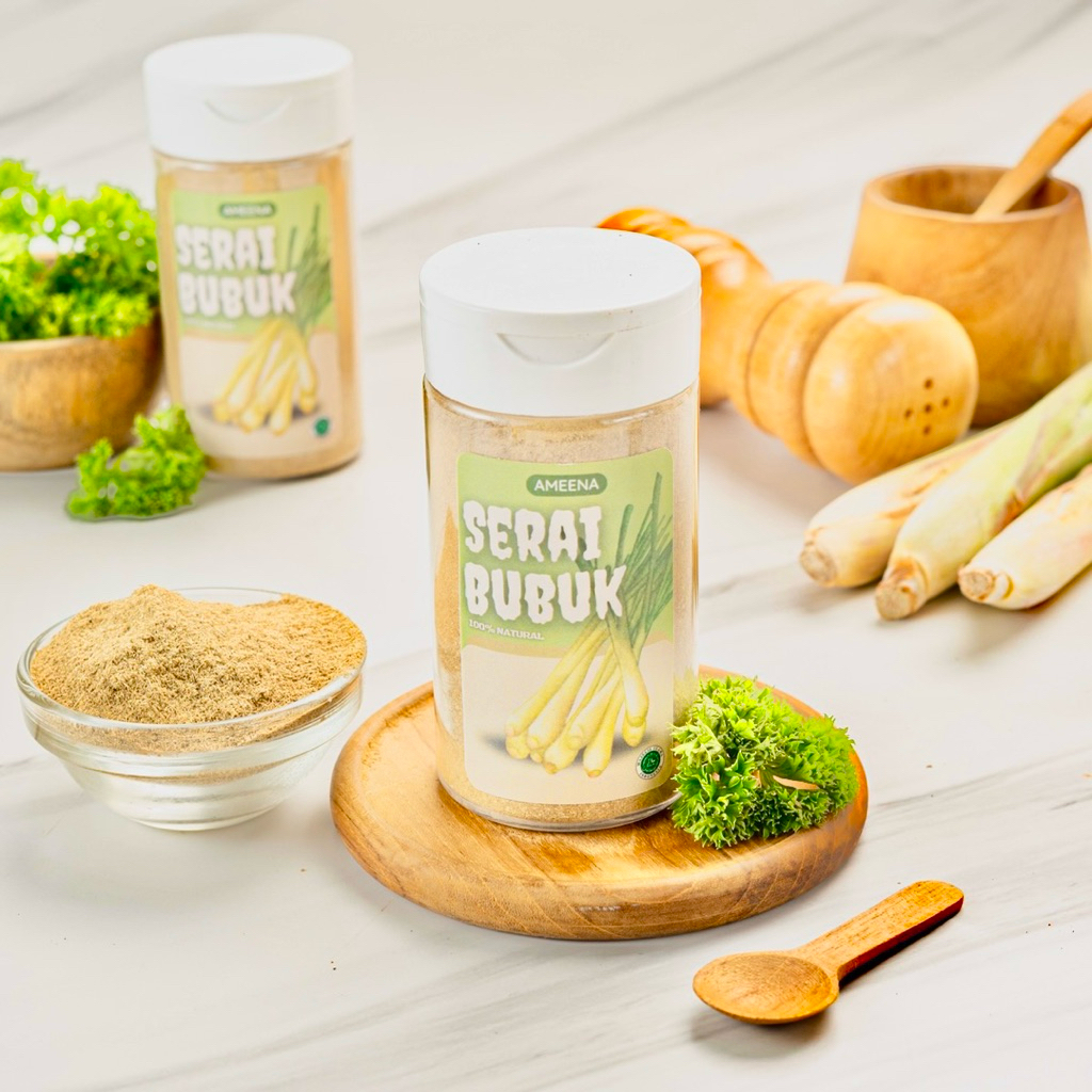 

[ MINI ] Serai Bubuk Murni Ground Lemongrass 50GR | Ameena Premium Quality