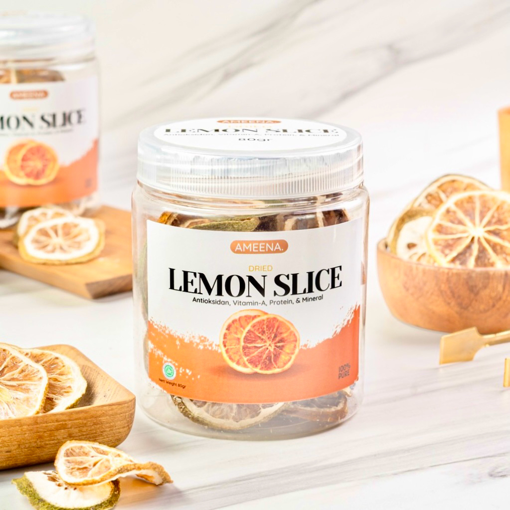 

[ TOPLES ] Dried Lemon Slice 80GR | Ameena Premium Quality