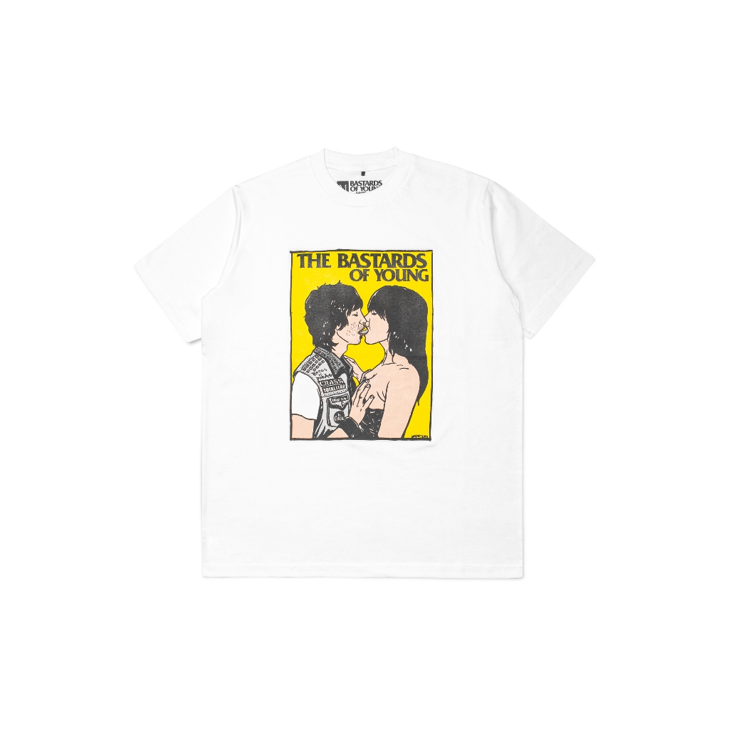 Original Bastards Of Young T-shirt - Bastards X Amenkcoy Kiss Tee White Unisex Tee