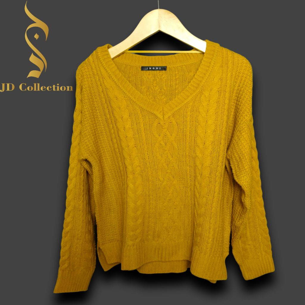 JD Collection  Realpict Sweater Rajut | Baju kepang kepang | Sweater | Rajut Premium
