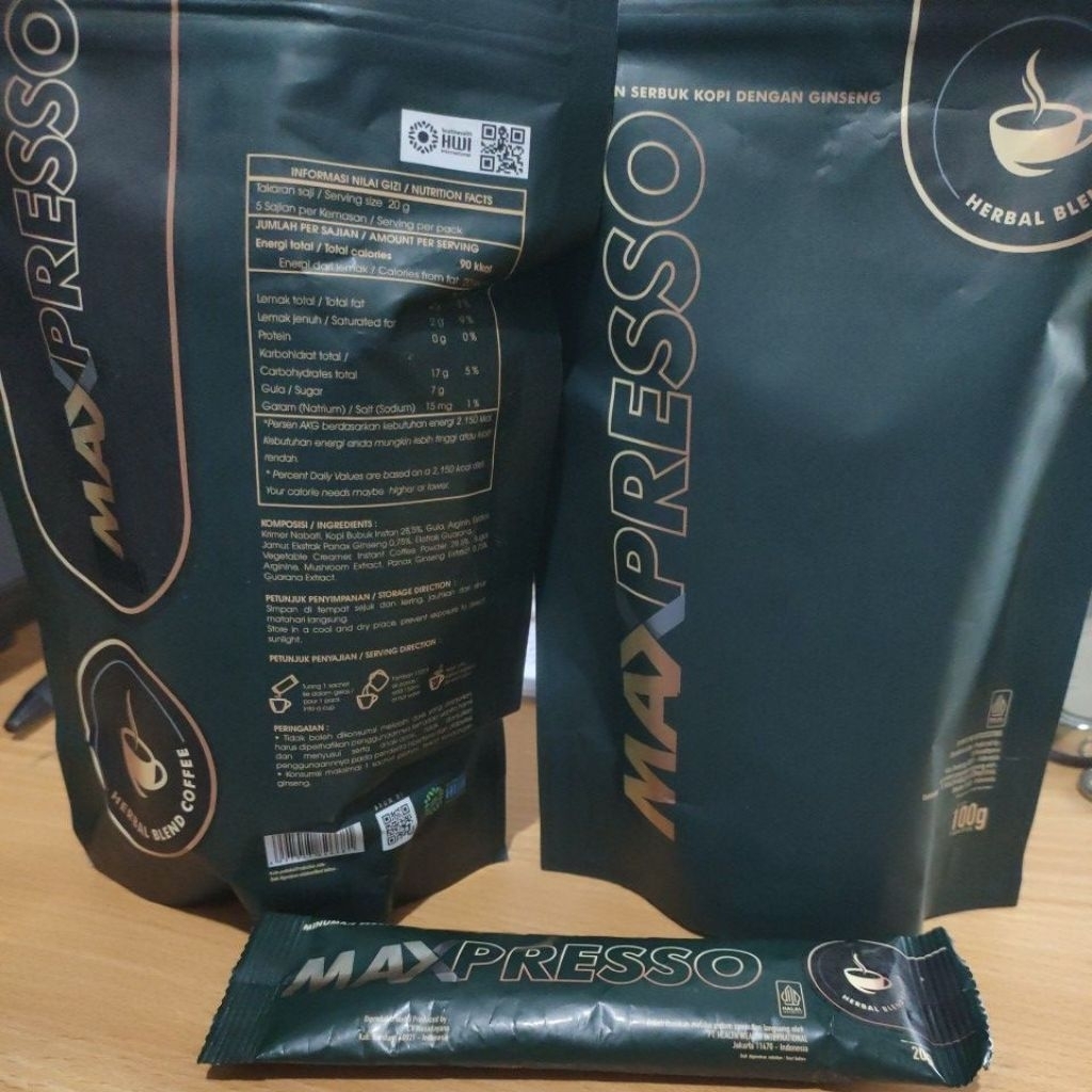 

2 Pouch KOPI MAXPRESSO ORIGINAL 100%