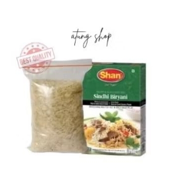 

Beras Basmati 1kg lengkap dengan bumbu briyani shan 60gr