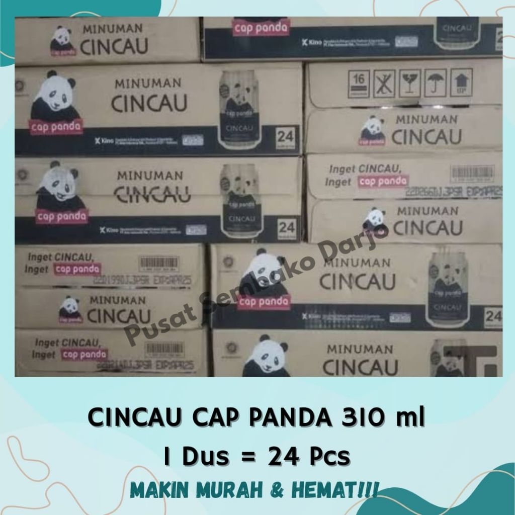 

Cincau Cap Panda Minuman Cincau (310ml) 1 Dus isi 24 kaleng, varian Cincau, minuman kaleng