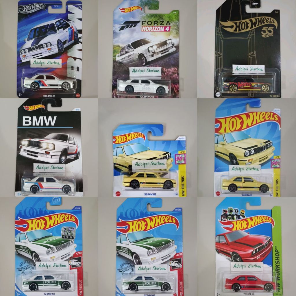 hotwheels hot wheels '92 bmw m3 edisi forza horizon 4 xbox factory sealed hw workshop hw rescue poli