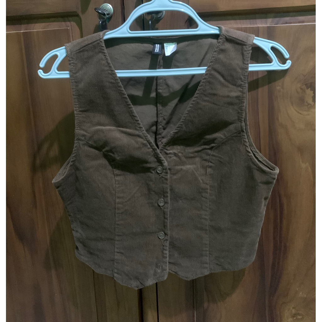 Vest Korea Coklat Wanita