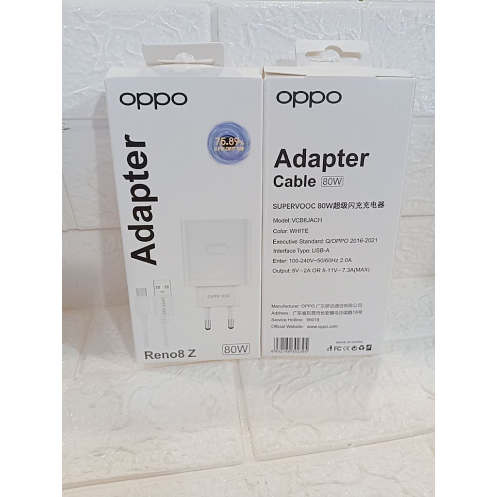Charger OPPO 80W TYPE C Super Vooc For OPPO Find X3 Pro Reno 8z/5G Find X5 Pro