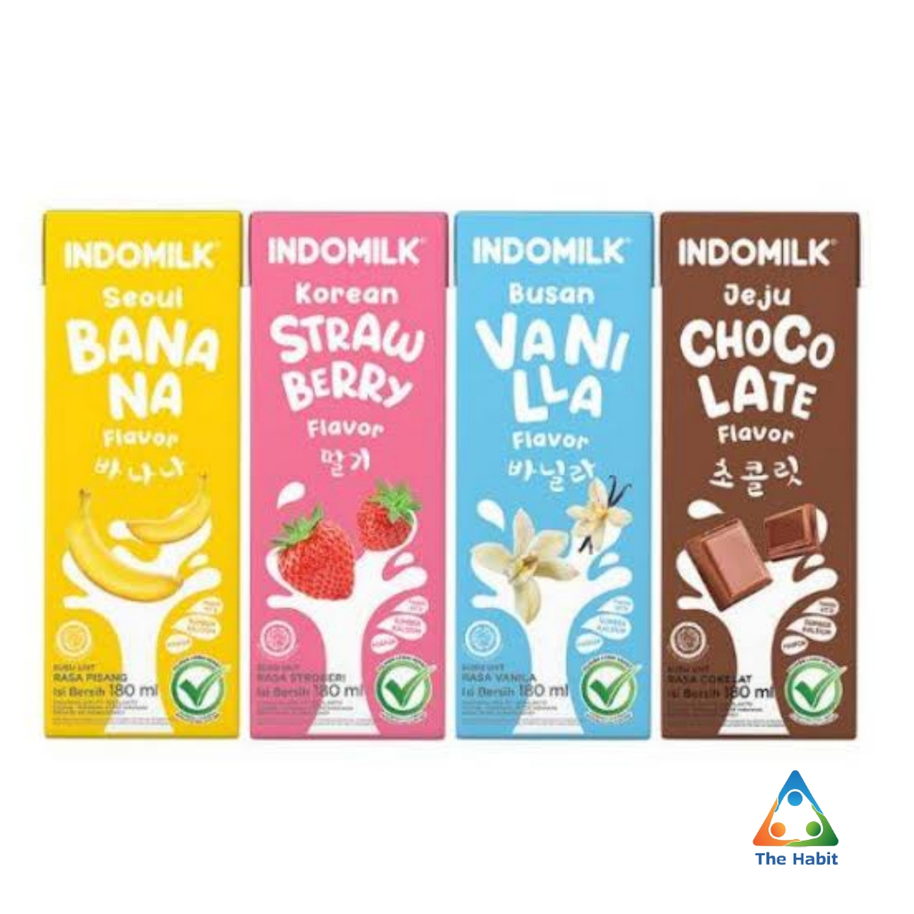 

(The Habit) Indomilk Susu UHT Sensasi Ala Korea 180 ml / Korean Edition Milk 180ml