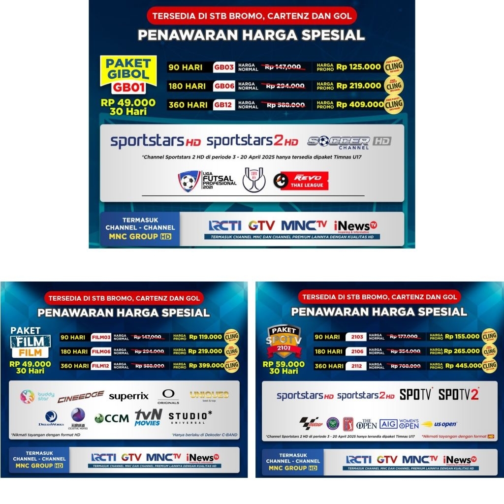 Paket Gibol Spotv Film Kvision