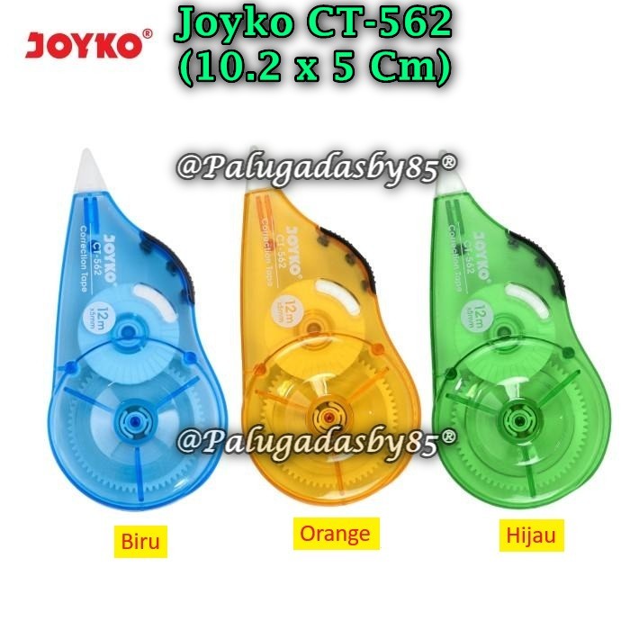 

(1 Biji) Correction Tape JOYKO CT-562 (12M*5mm) / Correction Tape Pita Koreksi Joyko CT-562 (1 Biji)