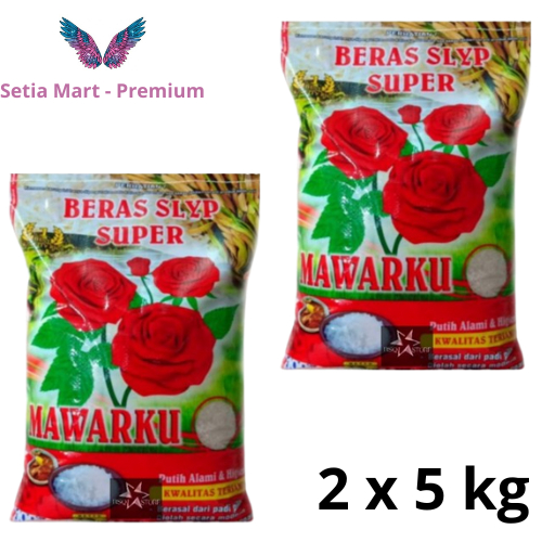 

2 X 5KG BERAS MAWARKU beras SLYP PULEN PUTIH WANGI