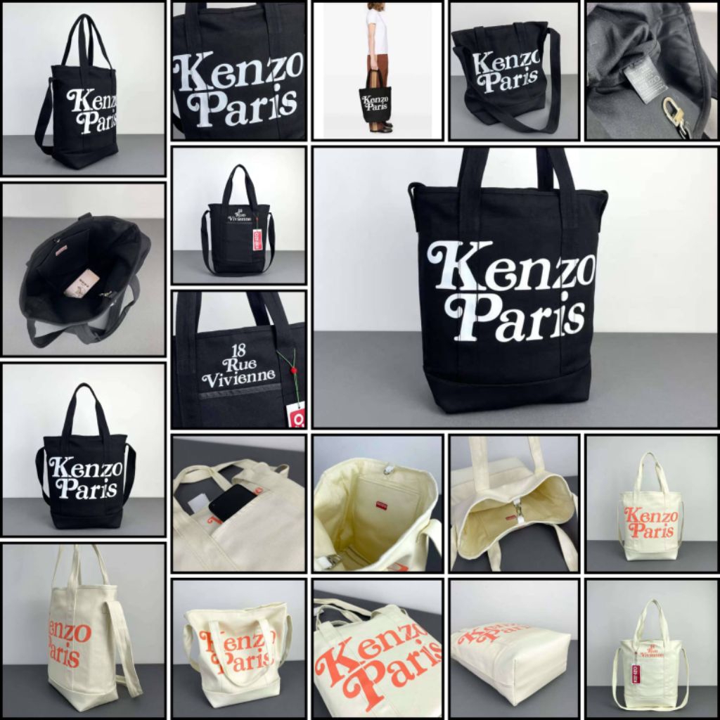 kz44 tas selempang wanita tote bag nylon top branded