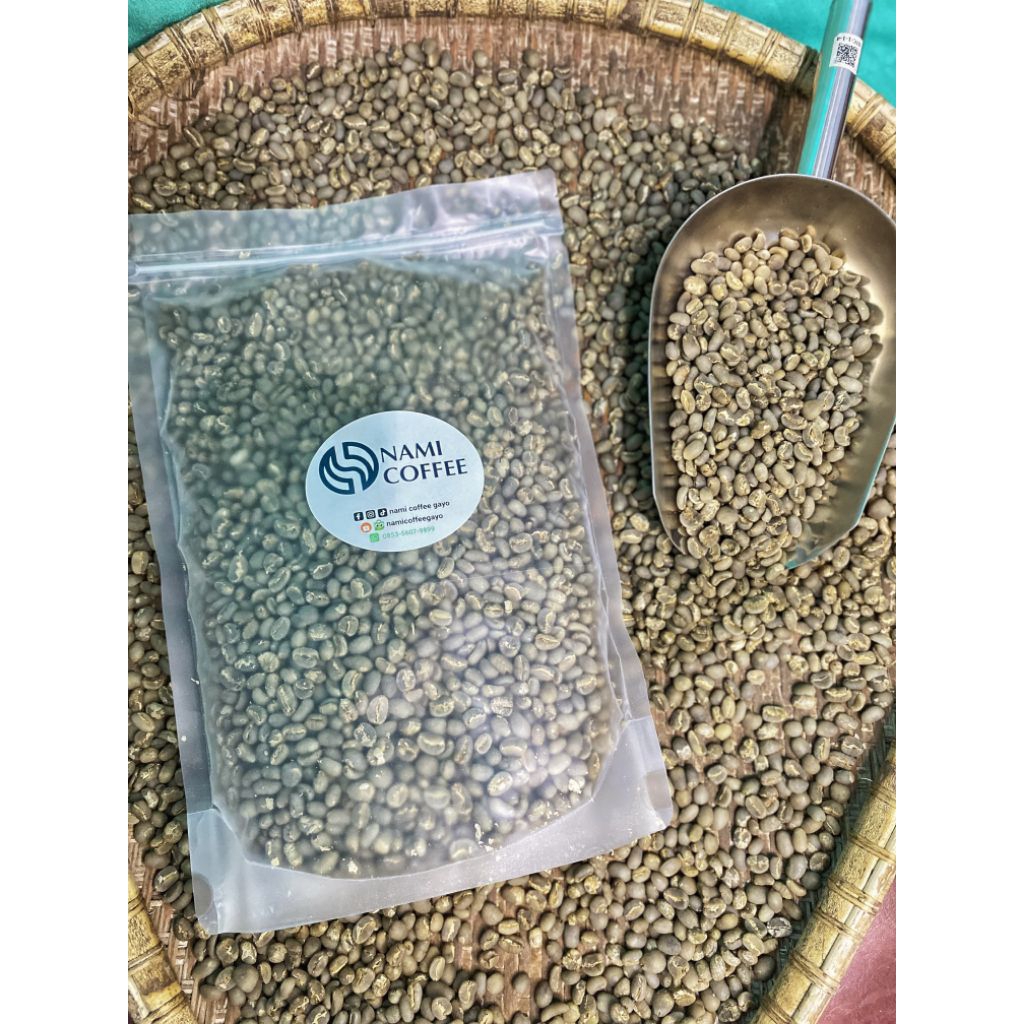 

Biji Kopi Mentah Arabika Gayo Premium Green Bean Semi Wash Process Premium Grade 1
