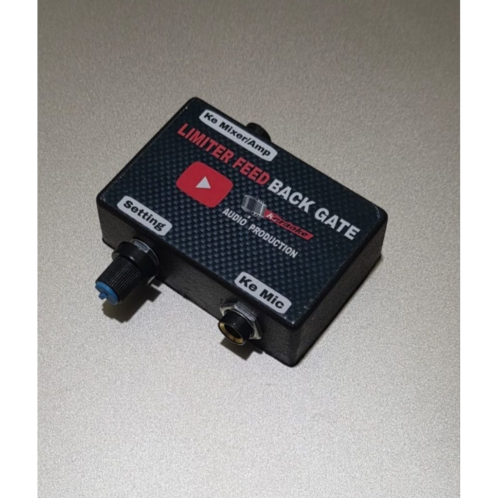 Anti feedback mic limiter feedback gate