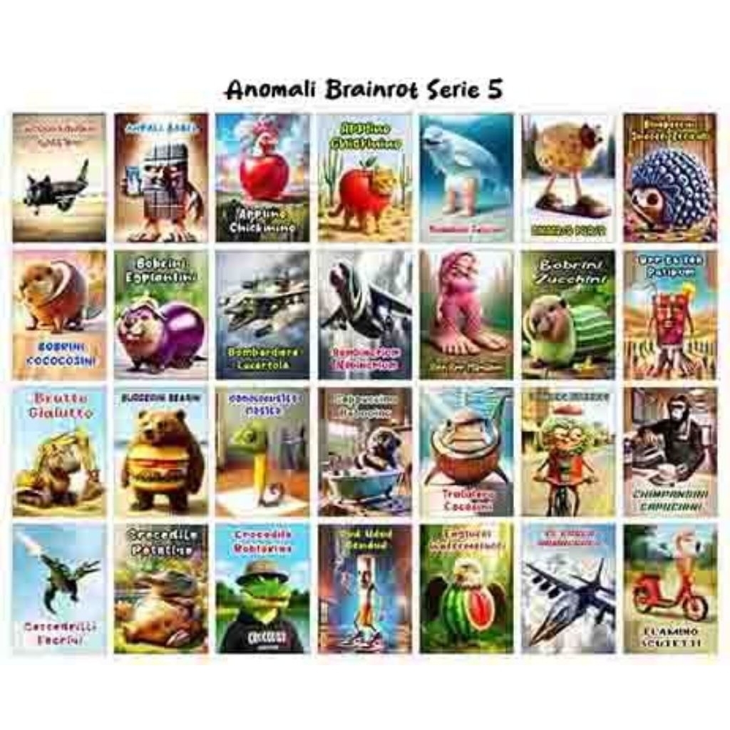 

Sticker Anomali Brainrot 28 Karakter Serie 5