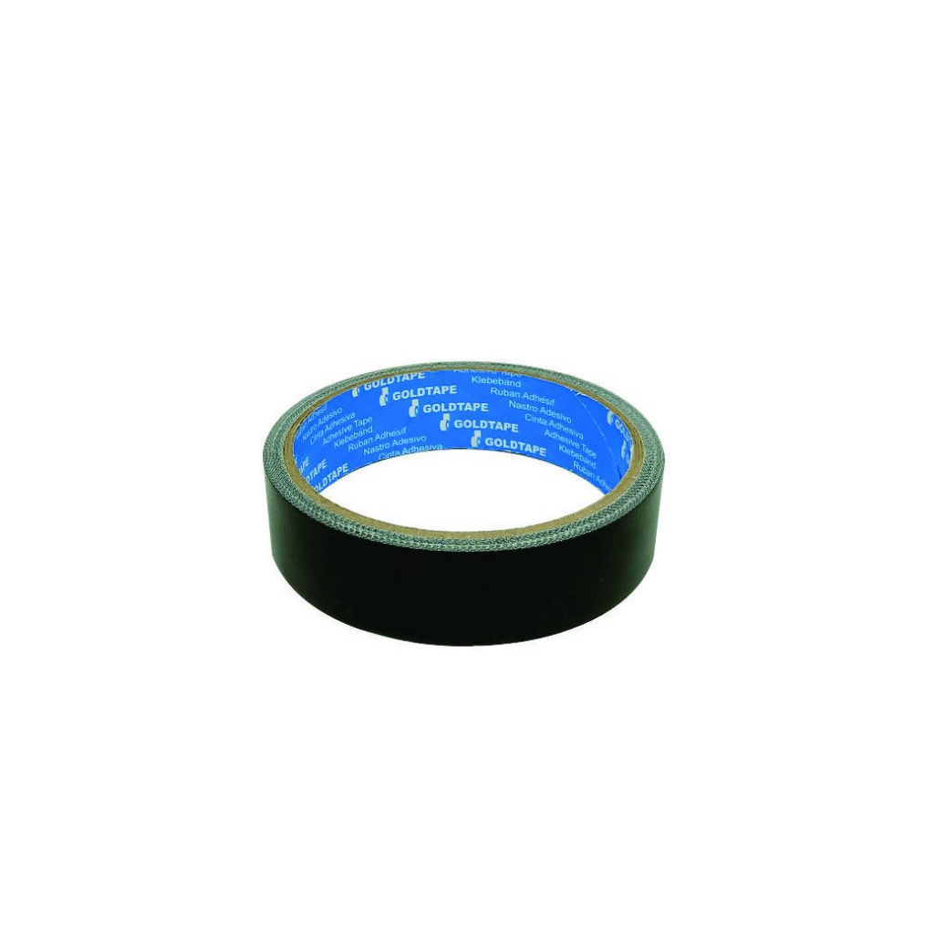 

Goldtape Cloth Tape Core Biru / Lakban Hitam 1 inch ( 24mm )