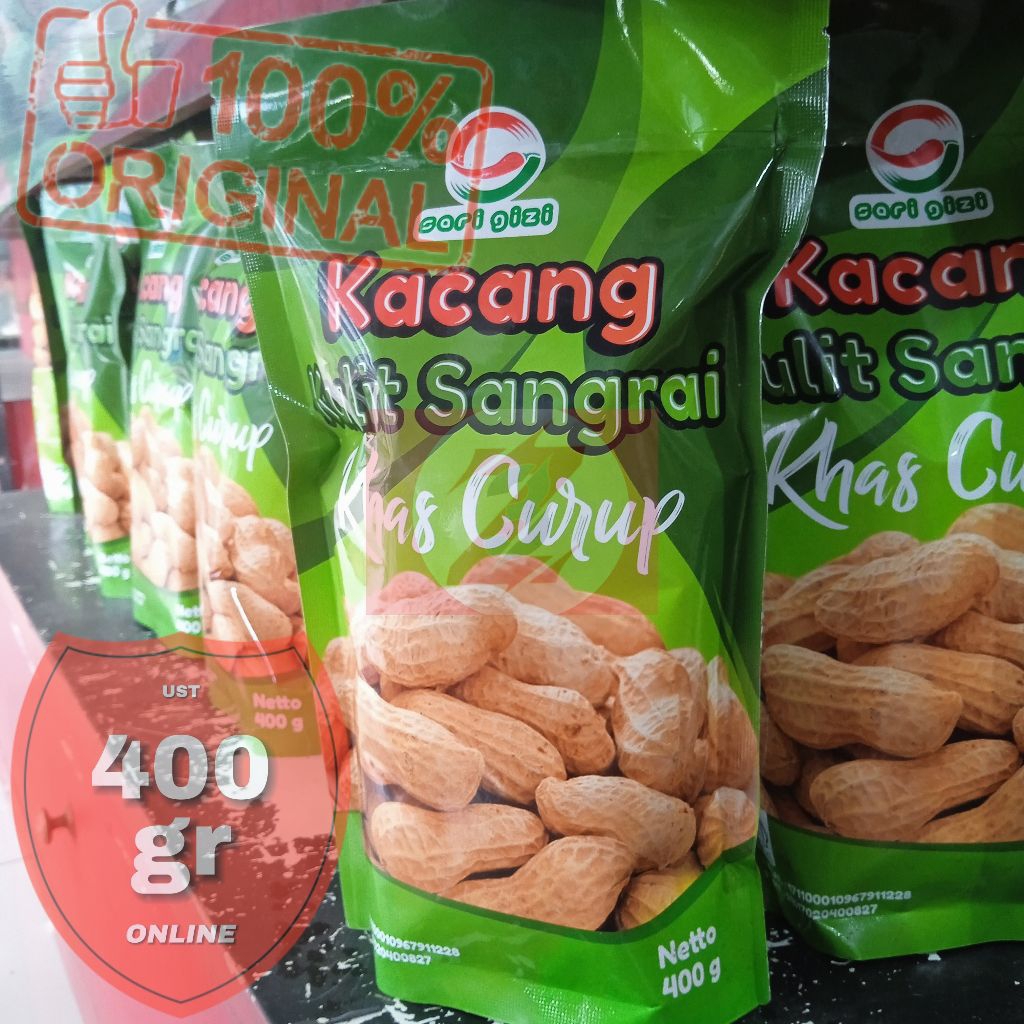 

KACANG KULIT SANGRAI 400gr Khas Curup Bengkulu