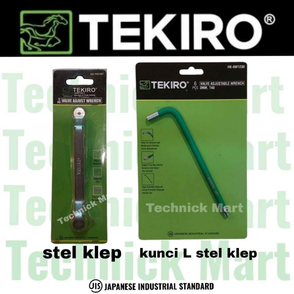 TEKIRO kunci L stel klep T40 / kunci stel klep