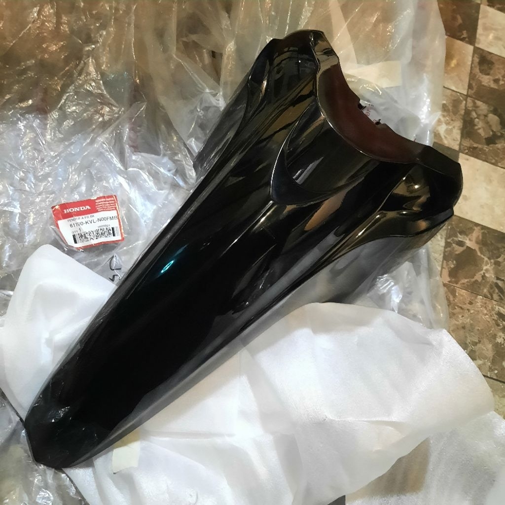 61100 KVL N00FMB SLEBOR SPAKBOR DEPAN SUPRA X125 NEW BATMAN HITAM ORIGINAL AHM