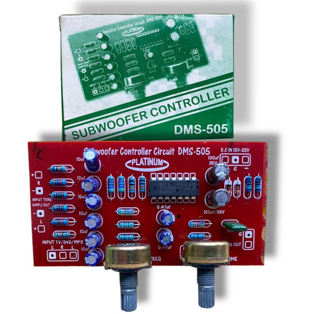 Kit Tone Control Channel Preamp Subwoofer DMS 505 Platinum