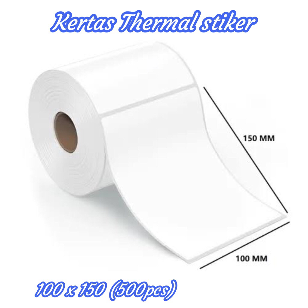 

kertas thermal stiker 100mm x 150mm / label stiker barcode A6 / murah kualitas terjamin