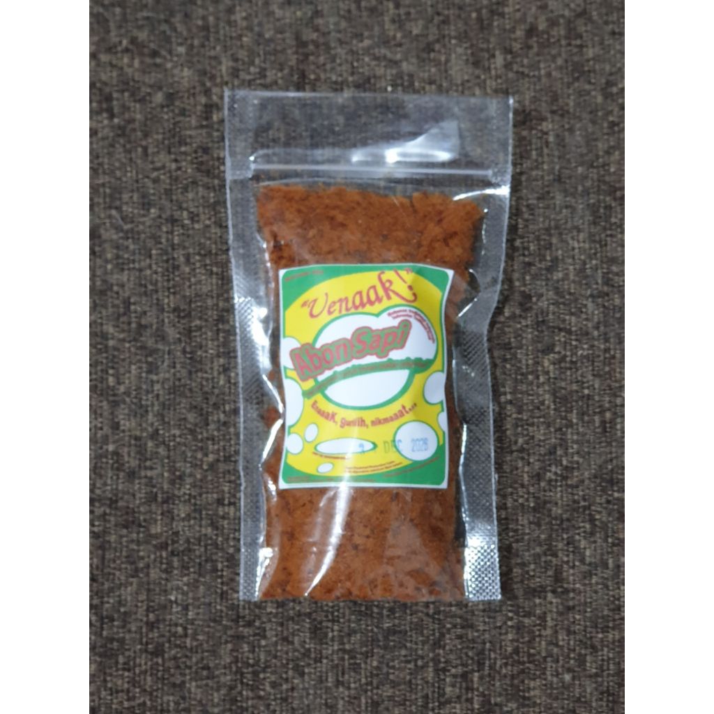 

Uenaak Abon Sapi berkualitas berserat 100 Gr