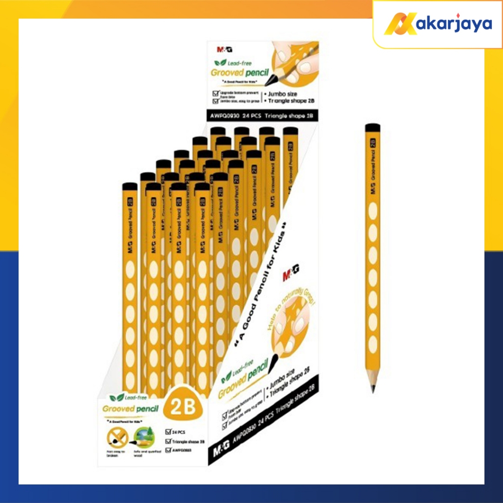 

M&G Pencil Grooved Pensil 2B Jumbo Q0930