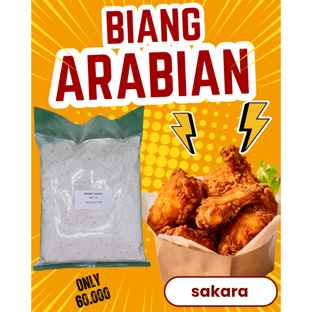 

Tepung Biang Arabian , Kemasan 1 Kg