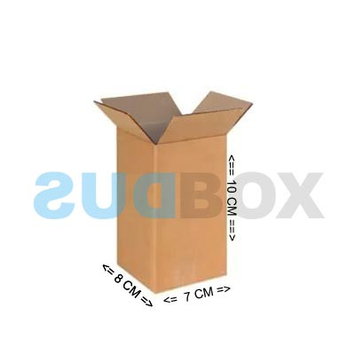 

Kardus karton box dus ukuran luar 8x7x10 cm bahan double wall