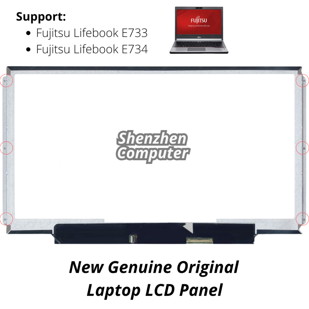 Layar LCD Fujitsu Lifebook E733 E734 new original monitor panel screen