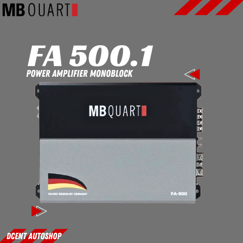 Power Amplifier Monoblock Mobil - MB Quart FA-500.1 - Power Amplifier Monoblock - Premium Quality