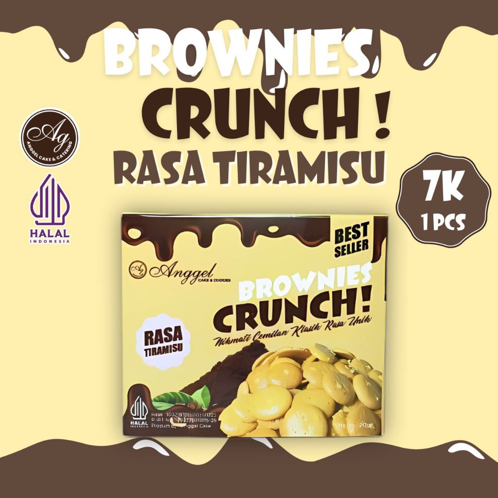 

Brownies Crunch Rasa Tiramisu | Cookies Renyah Rasa Tiramisu