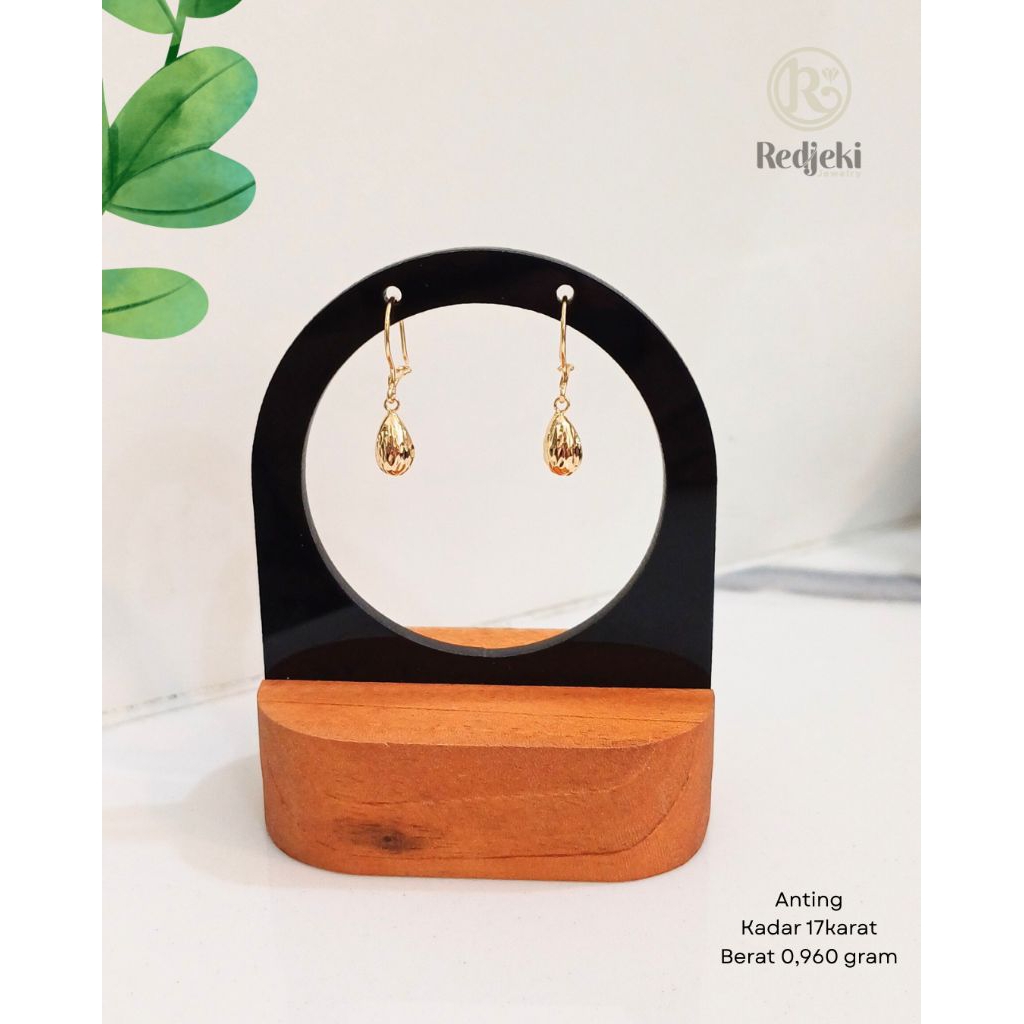 Anting Tetes Air Emas Kadar 17karat