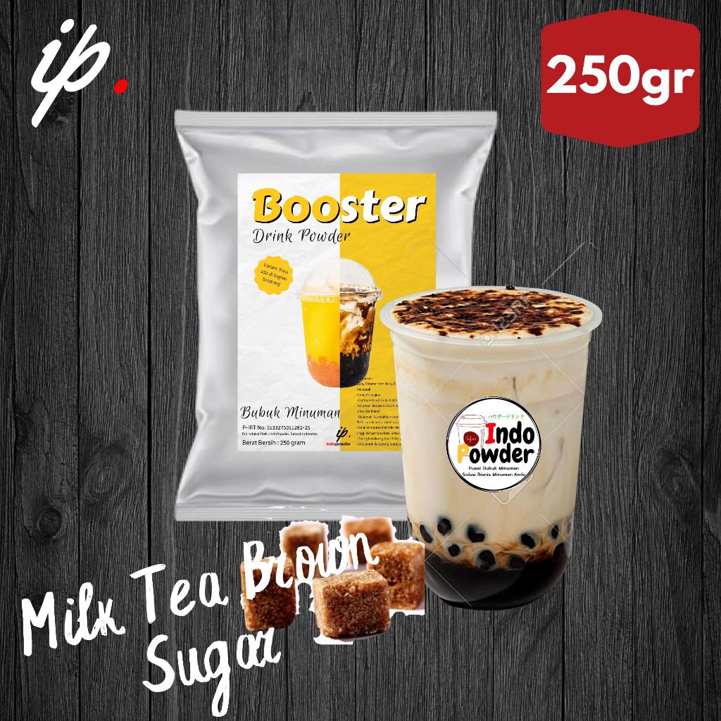 

IP Jakarta - Bubuk Minuman MILK TEA BROWN SUGAR 250gr untuk Cafe, Waralaba, Resto dan Usaha Minuman