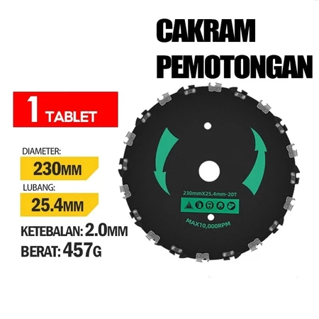 Bilah mesin pemotong rumput menebal bilah gergaji rantai melingkar baja mangan/Pedang Logam/ bilah g