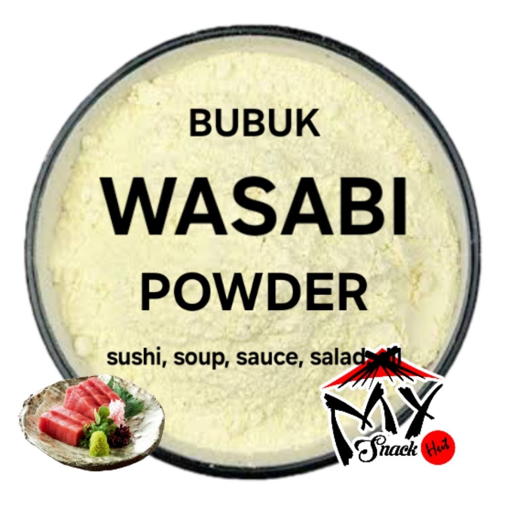 

WASABI BUBUK 100GR HORSERADISH POWDER SUSHI SASHIMI PASTA HIJAU PEDAS EXTRA HOT MASAKAN JEPANG HALAL