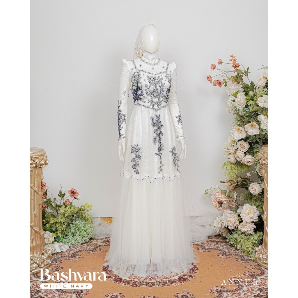 Annur Label Pre Order Bashvara dress lingkar bordir payet gaun pesta lamaran maternity