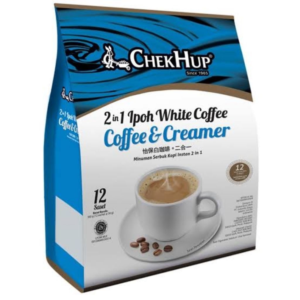

CHEK HUP 2in1 Ipoh White Coffee - Coffee and Creamer [30 g x 12 Sachet]