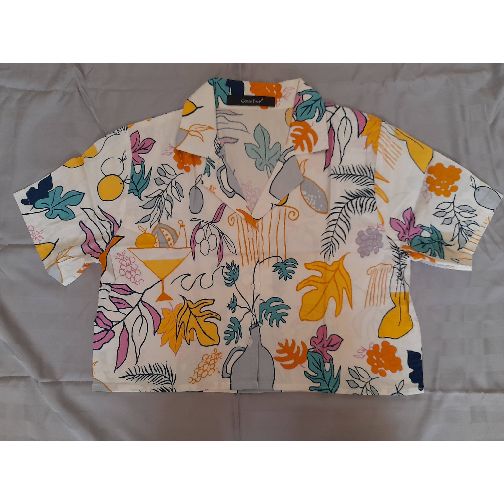 BEATRIX CROP TOP - COTTON TREE Preloved