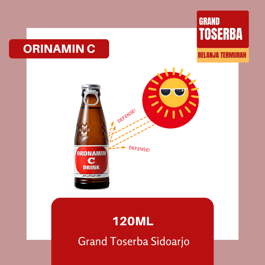 

ORONAMIN C 120ml / MINUMAN BERVITAMIN & MADU / MINUMAN INSTAN PRAKTIS