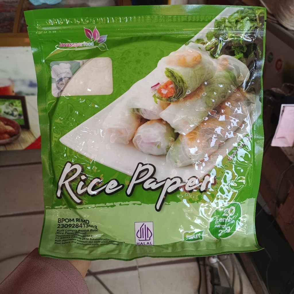 

Rice Paper Bulat isi 20