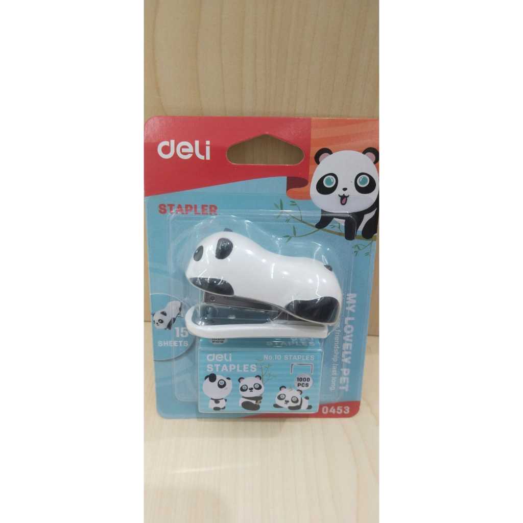 

DELI STAPLER MINI HEKTER NIBI IMUT KARAKTER PANDA