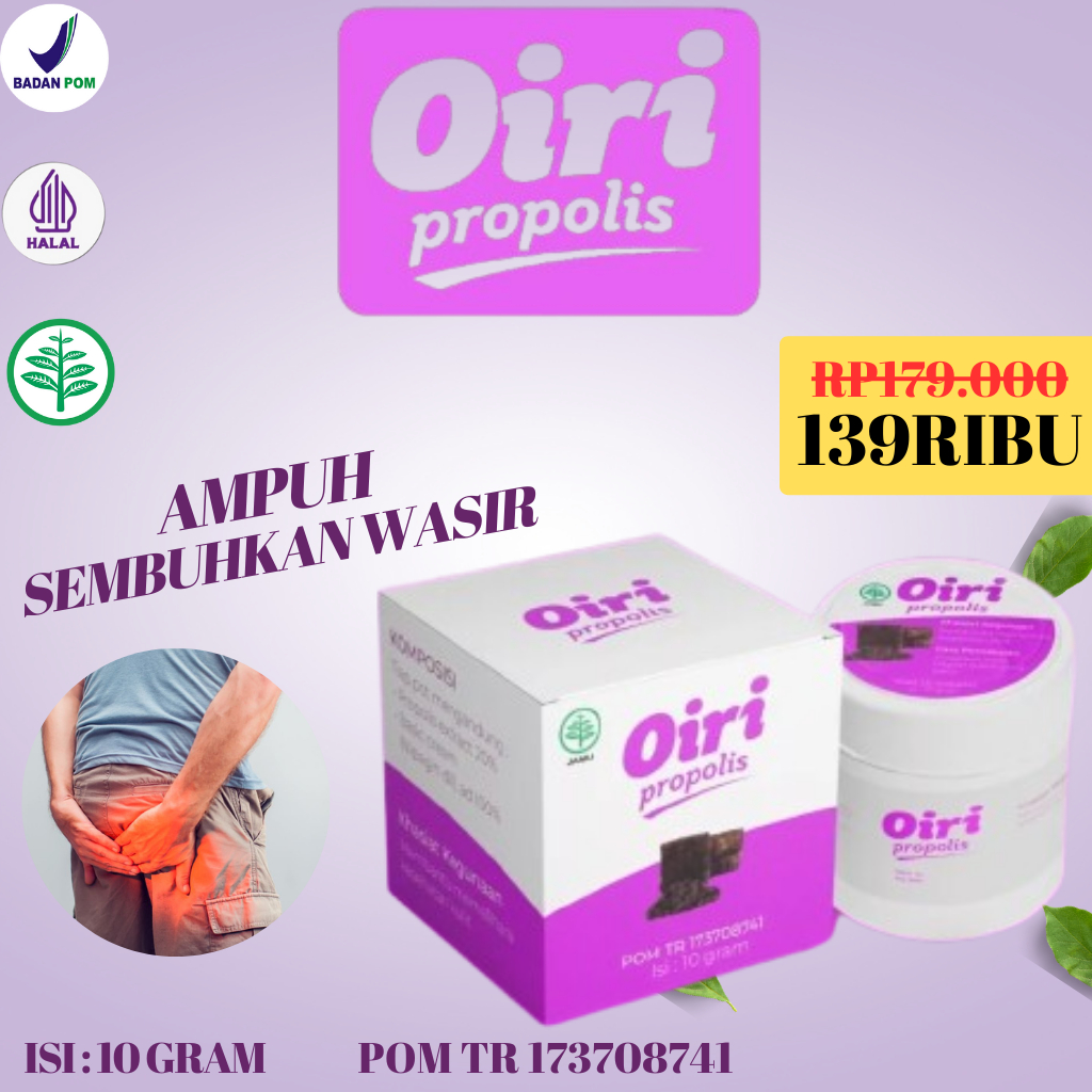 Oiri Salep Wasir Paling Ampuh Ambeyen Stadium 4 Berdarah Bengkak Sudah BPOM
