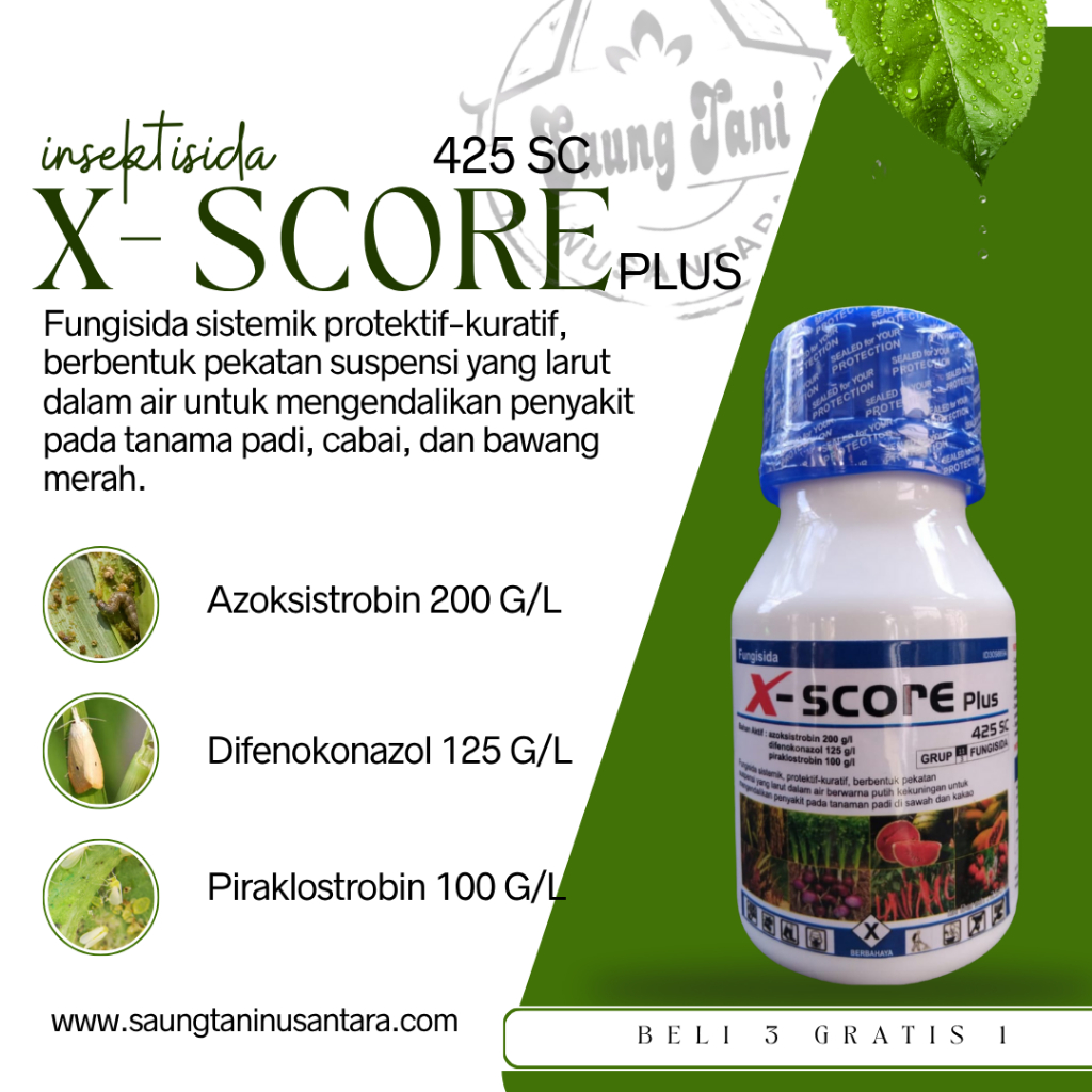 Fungisida x-score plus 425sc/asli/promi beli3gratis1