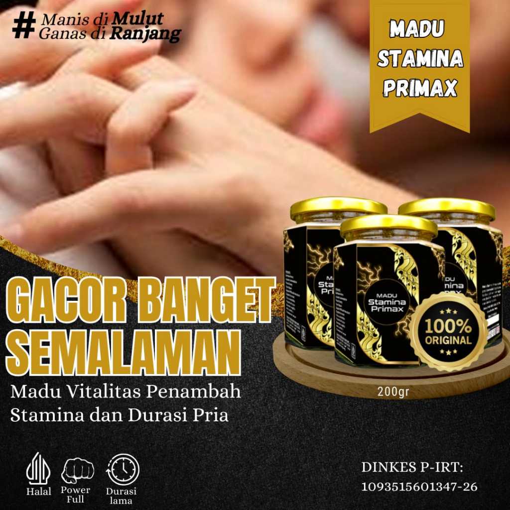

Primax Madu Stamina Pria Meningkatkan Durasi Penambah Stamina 10X lebih maksimal Original 100%