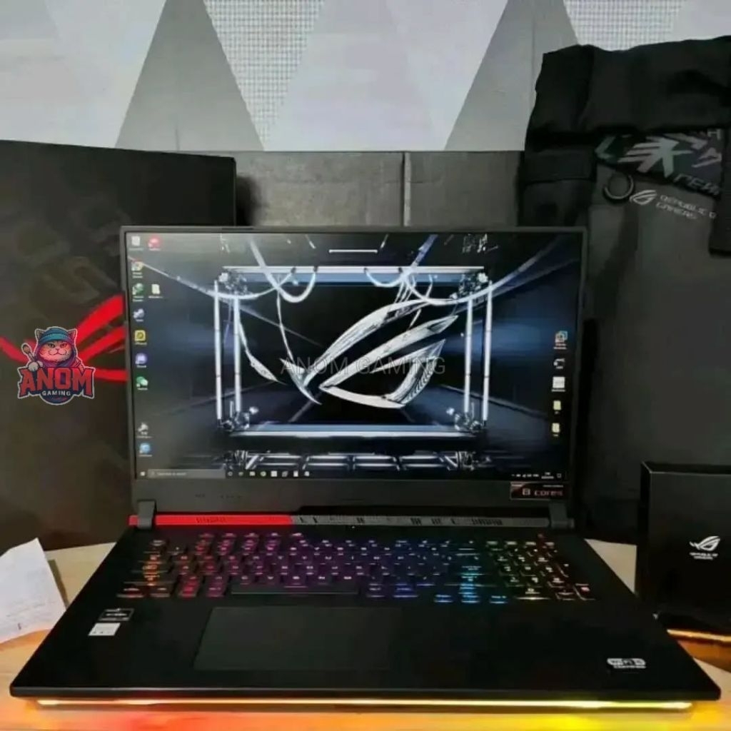 ASUS ROG STRIX G17 G713QM Ryzen 9-5900HX RTX 3060 RAM 32GB SSD 2TB FULLSET