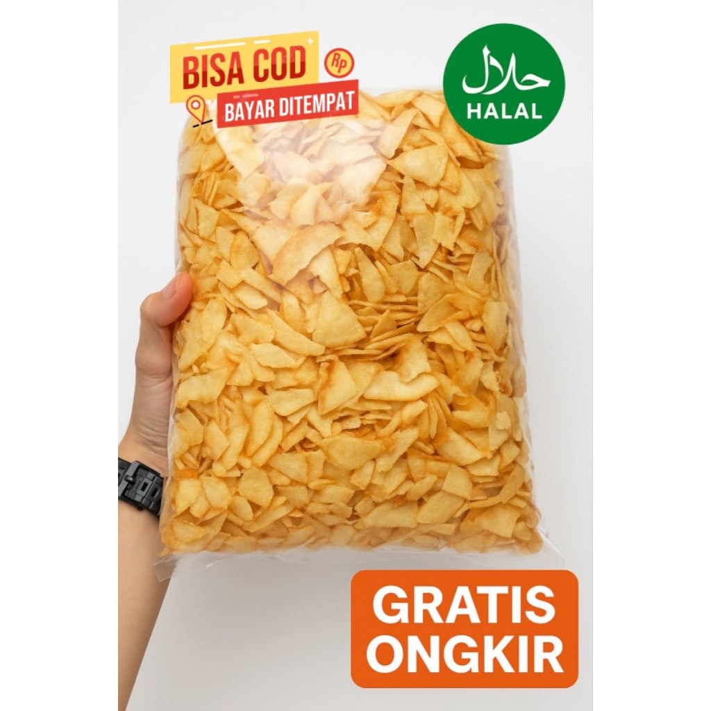 

Patahan Kripik Singkong Professor 1000gr - Camilan Sehat & Lezat!